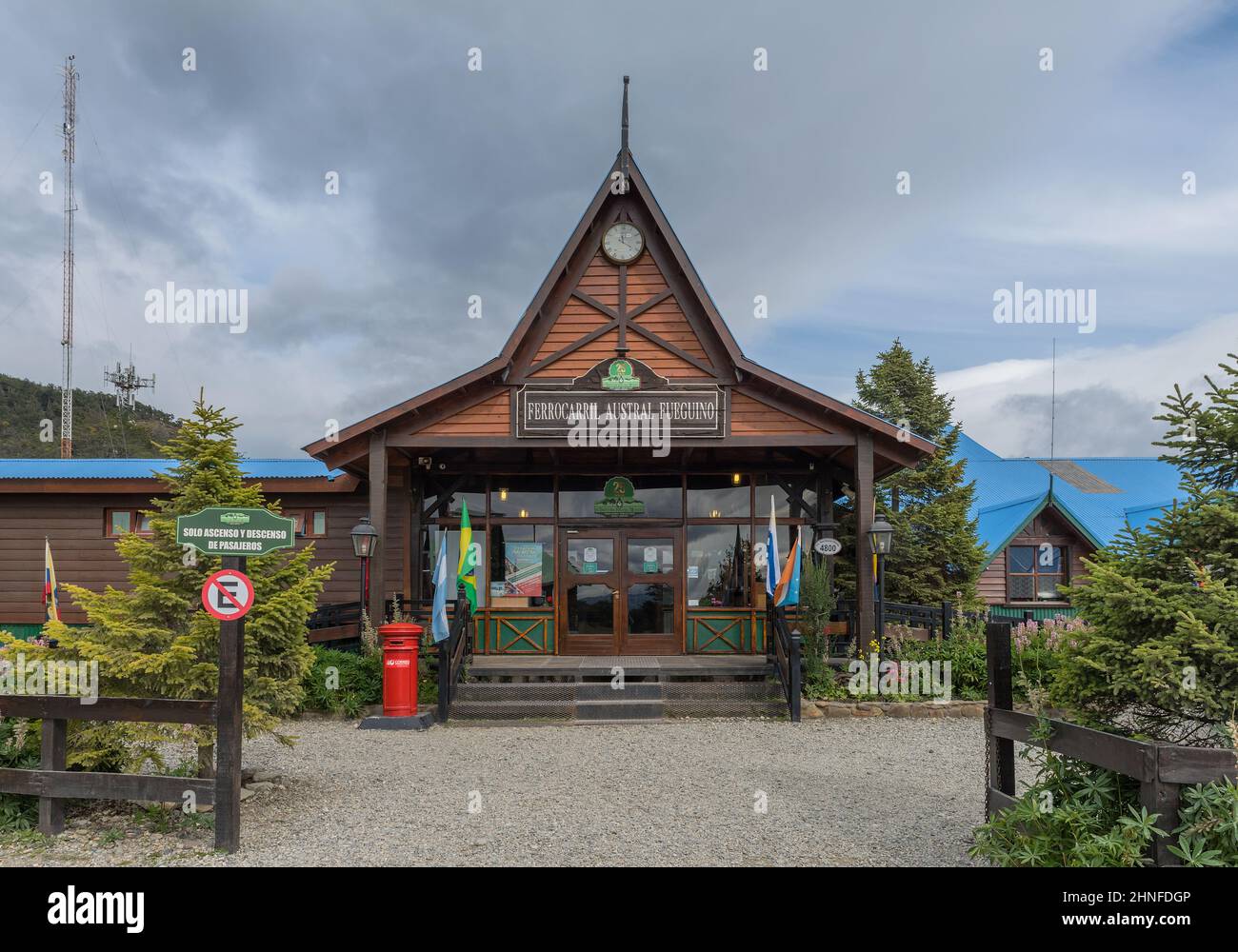 End of the World Bahnhof, Patagonia, Ushuaia, Argentinien Stockfoto
