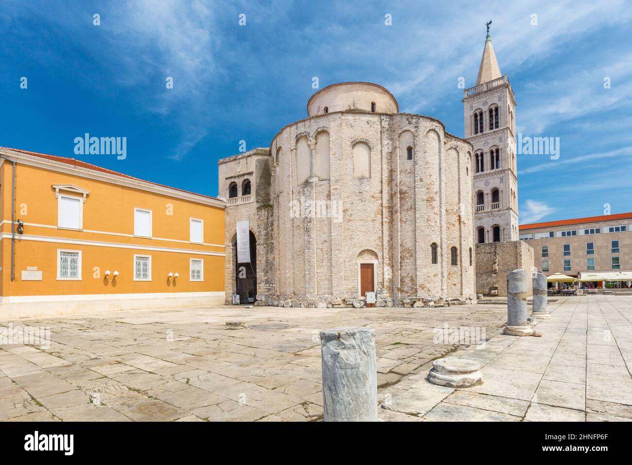 Kirche des Heiligen Donatus im historischen Zentrum der Stadt Zadar, Kroatien, Europa. Stockfoto