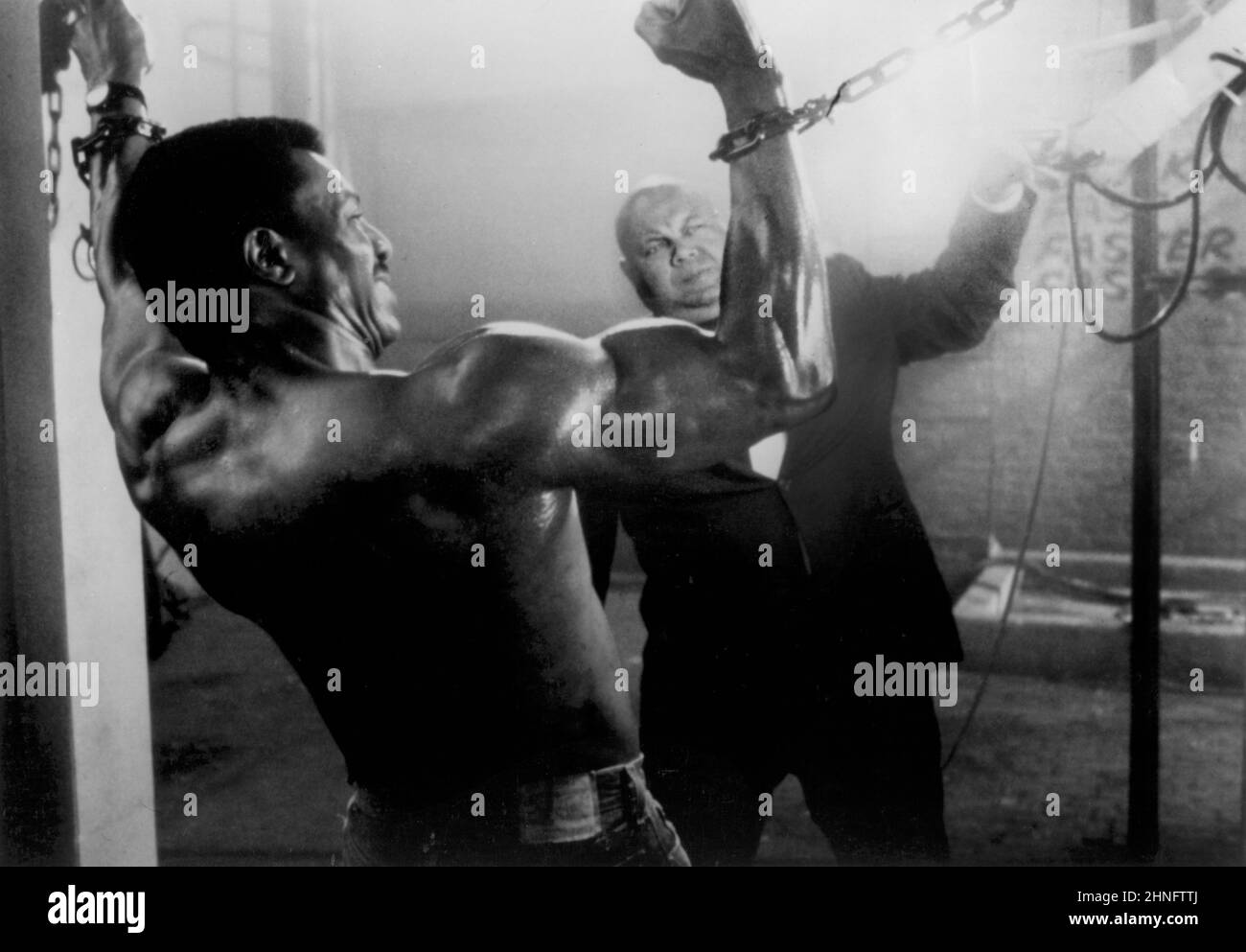 Carl Weathers, Prinz A. Hughes, On-Set of the Film, 'Action Jacion', LORIMAR Film Entertainment, 1988 Stockfoto