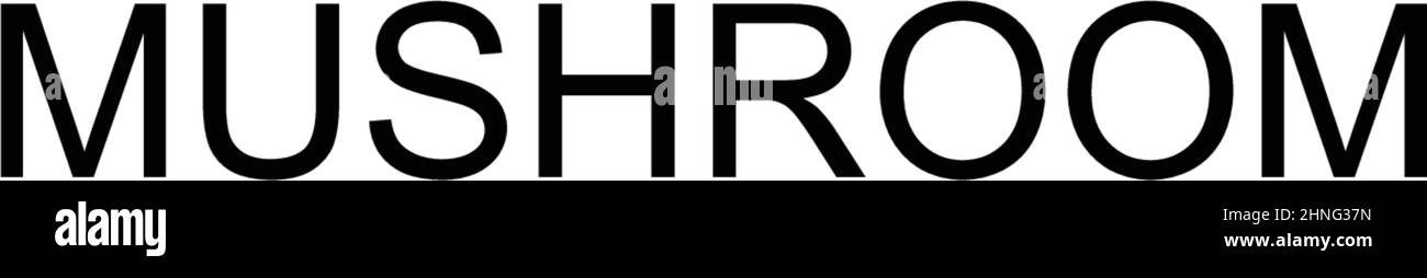 Einfaches Vektor-Symbol für Pilze. Illustration Symbol Design-Vorlage für Web mobile UI-Element. Stock Vektor