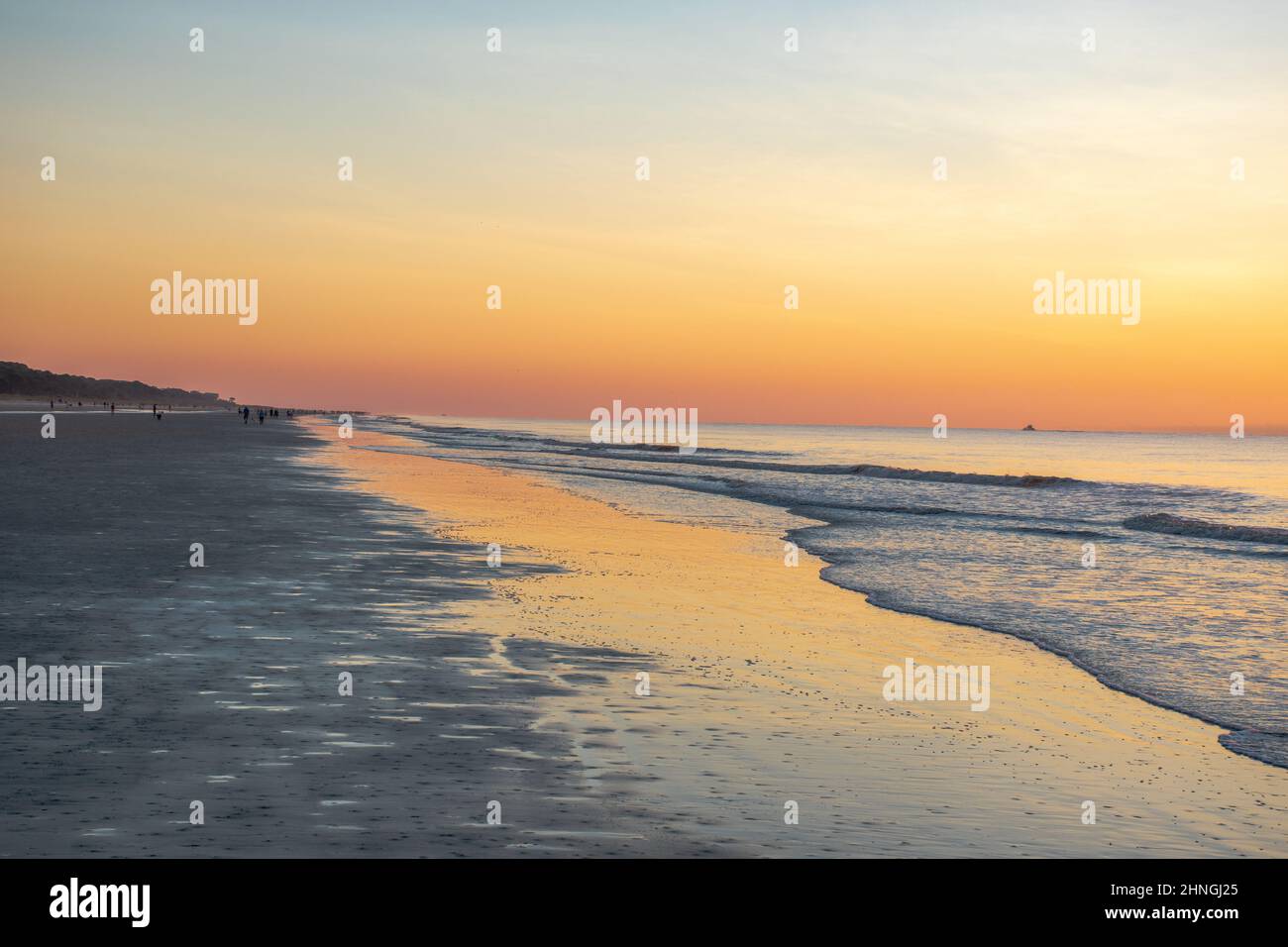 Sonnenaufgang auf Hilton Head Island Stockfoto