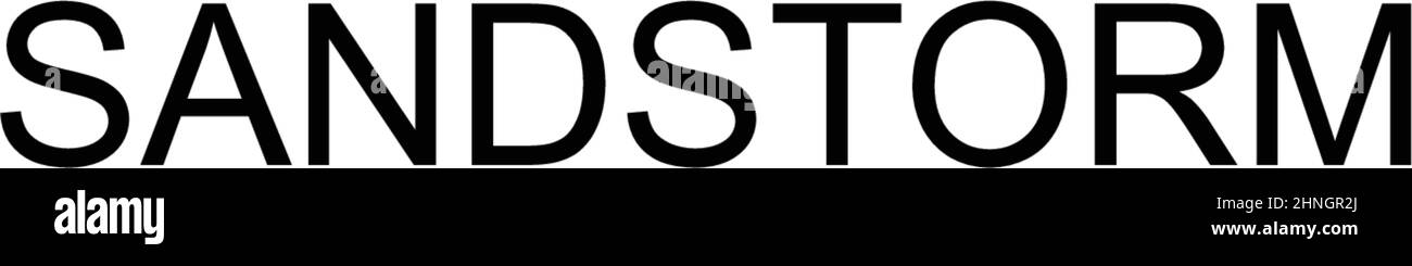 Einfaches Vektorsymbol „Sandstorm“. Illustration Symbol Design-Vorlage für Web mobile UI-Element. Stock Vektor