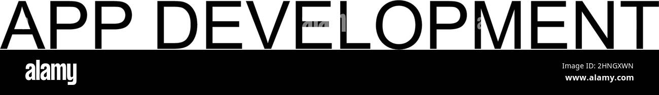 App-Entwicklung einfaches Vektorsymbol. Illustration Symbol Design-Vorlage für Web mobile UI-Element. Stock Vektor