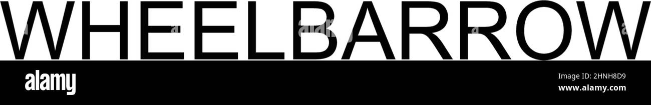 Einfaches Vektorsymbol für Schubkarren. Illustration Symbol Design-Vorlage für Web mobile UI-Element. Stock Vektor