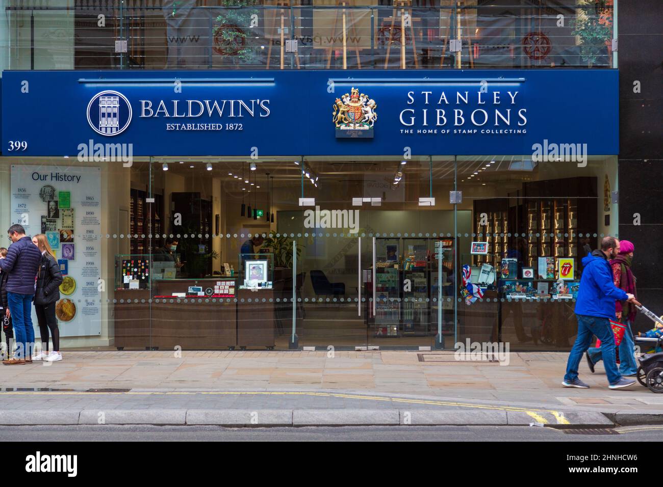 Stanley Gibbons, Heimat der Briefmarkensammlung, london, großbritannien Stockfoto