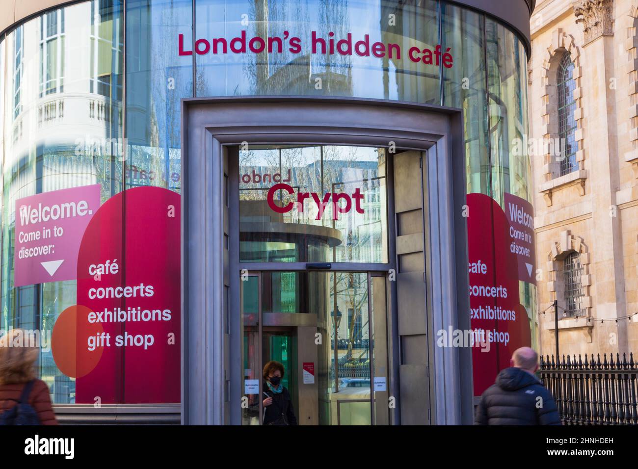 Crypt, londons verstecktes Café, london, großbritannien Stockfoto