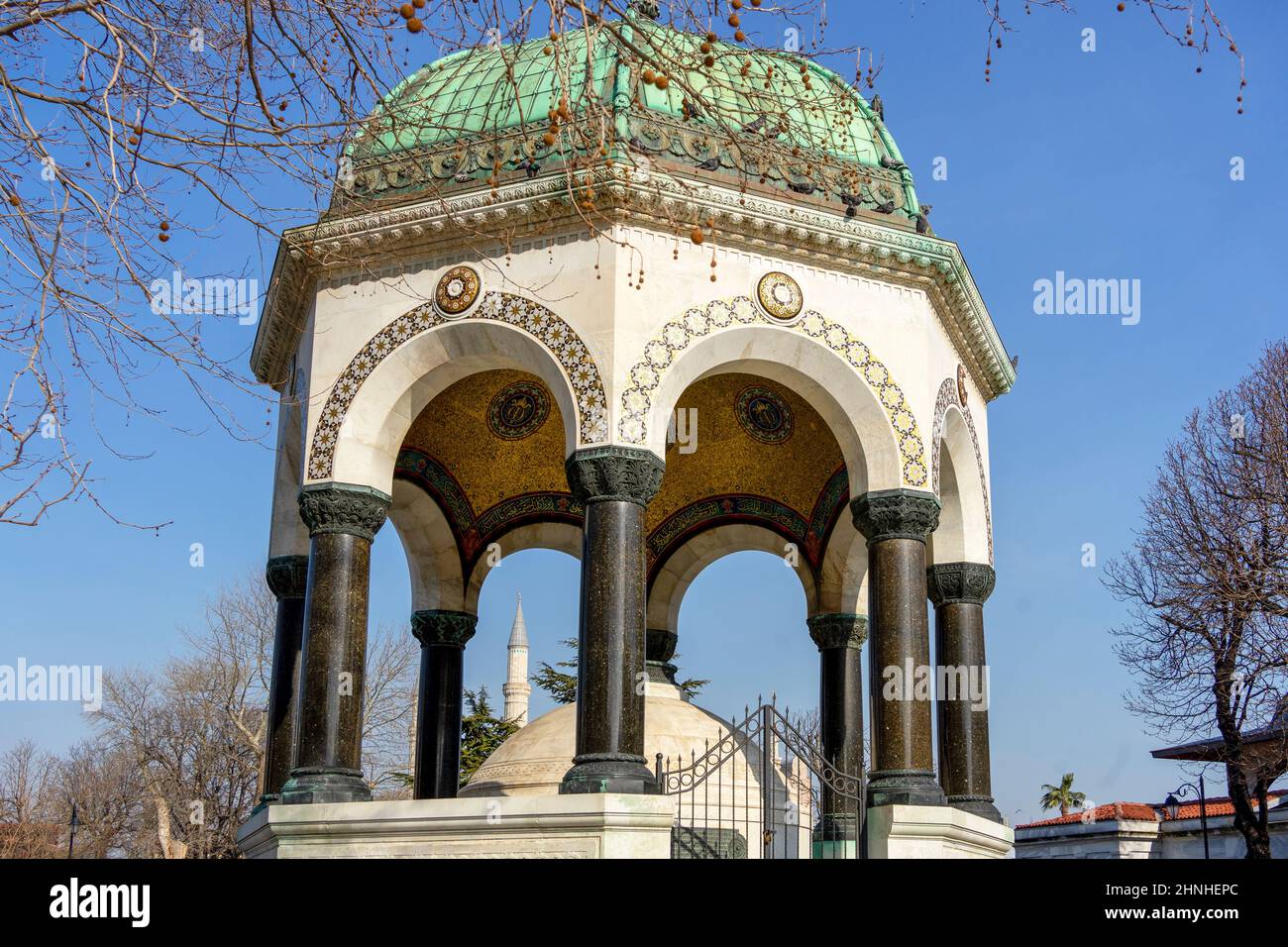 Deutschen Brunnen in Istanbul, Türkei. Stockfoto