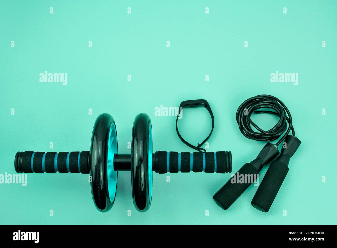 Sportausrüstung im Hintergrund Stockfoto