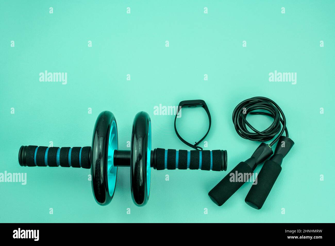 Sportausrüstung im Hintergrund Stockfoto