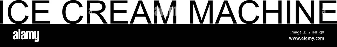 Eismaschine einfaches Vektorsymbol. Illustration Symbol Design-Vorlage für Web mobile UI-Element. Stock Vektor