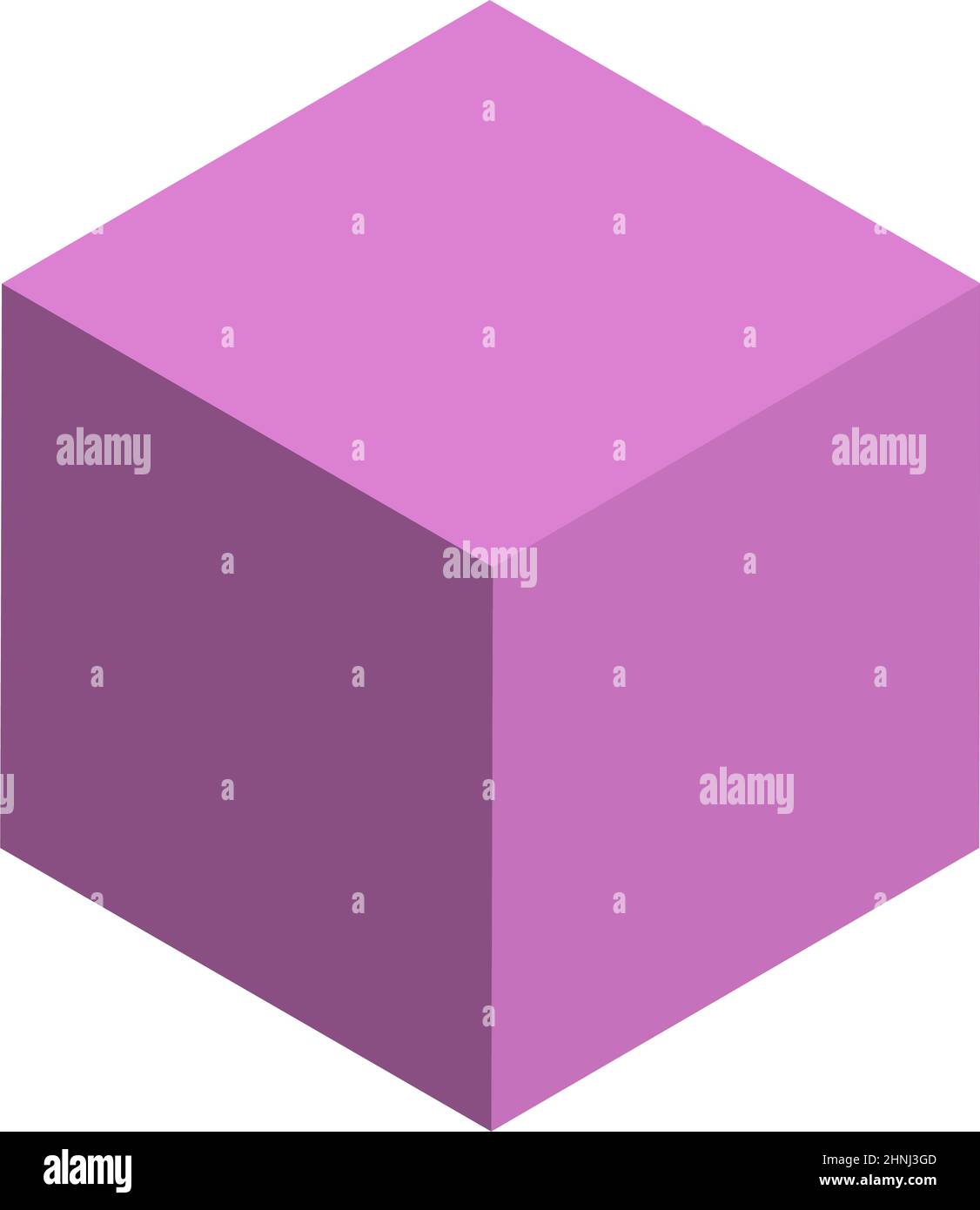 Perfektes isometrisches Würfelvektorelement - Stock-Vektor-Illustration, Clip-Art-Grafiken Stock Vektor