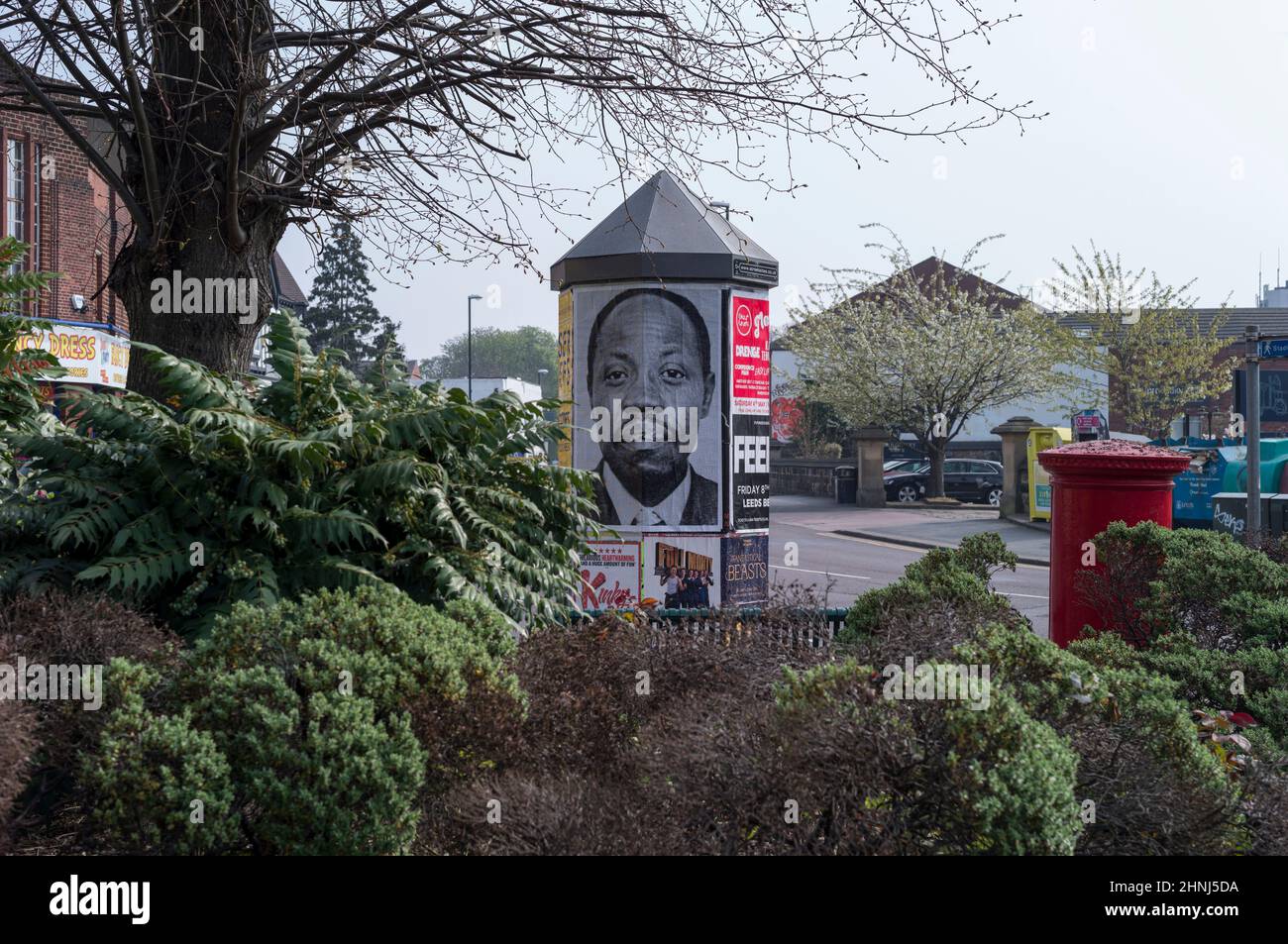 Gedenkplakate für David Oluwale (1930–1969), Leeds Vereinigtes Königreich November 2021. Stockfoto