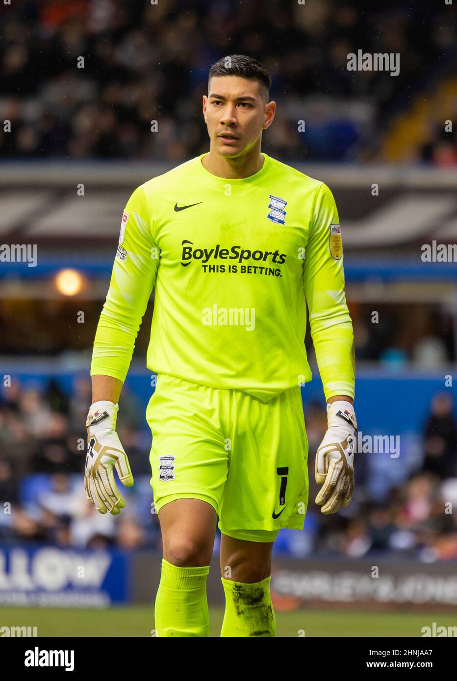 Birmingham City-Torwart Neil Etheridge beim Sky Bet Championship-Spiel in St. Andrew's, Birmingham. Bilddatum: Samstag, 12. Februar 2022. Stockfoto