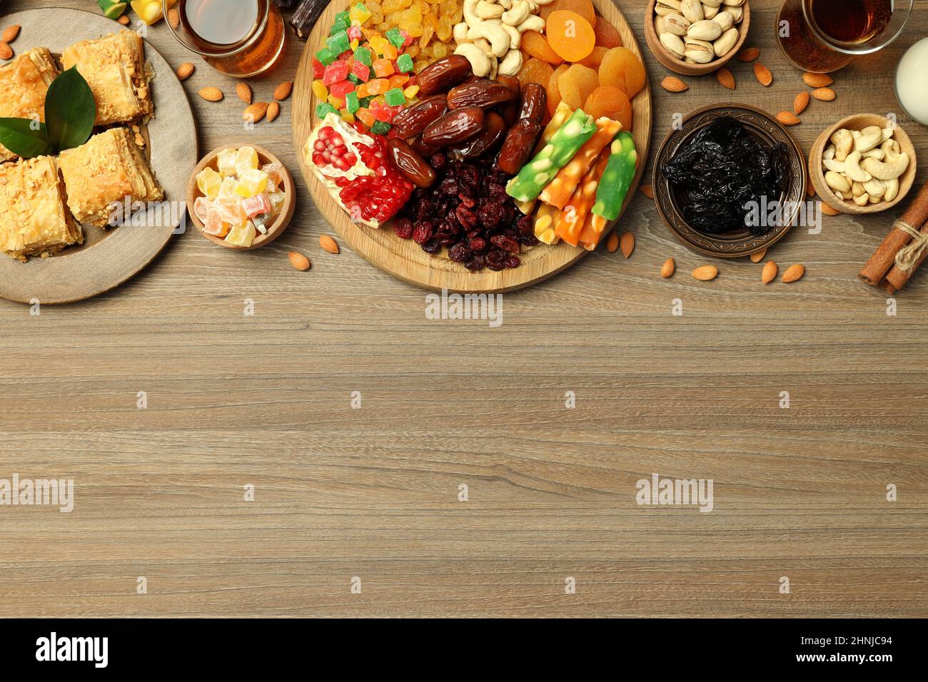 Konzept des Ramadan-Essens, Raum für Text Stockfoto