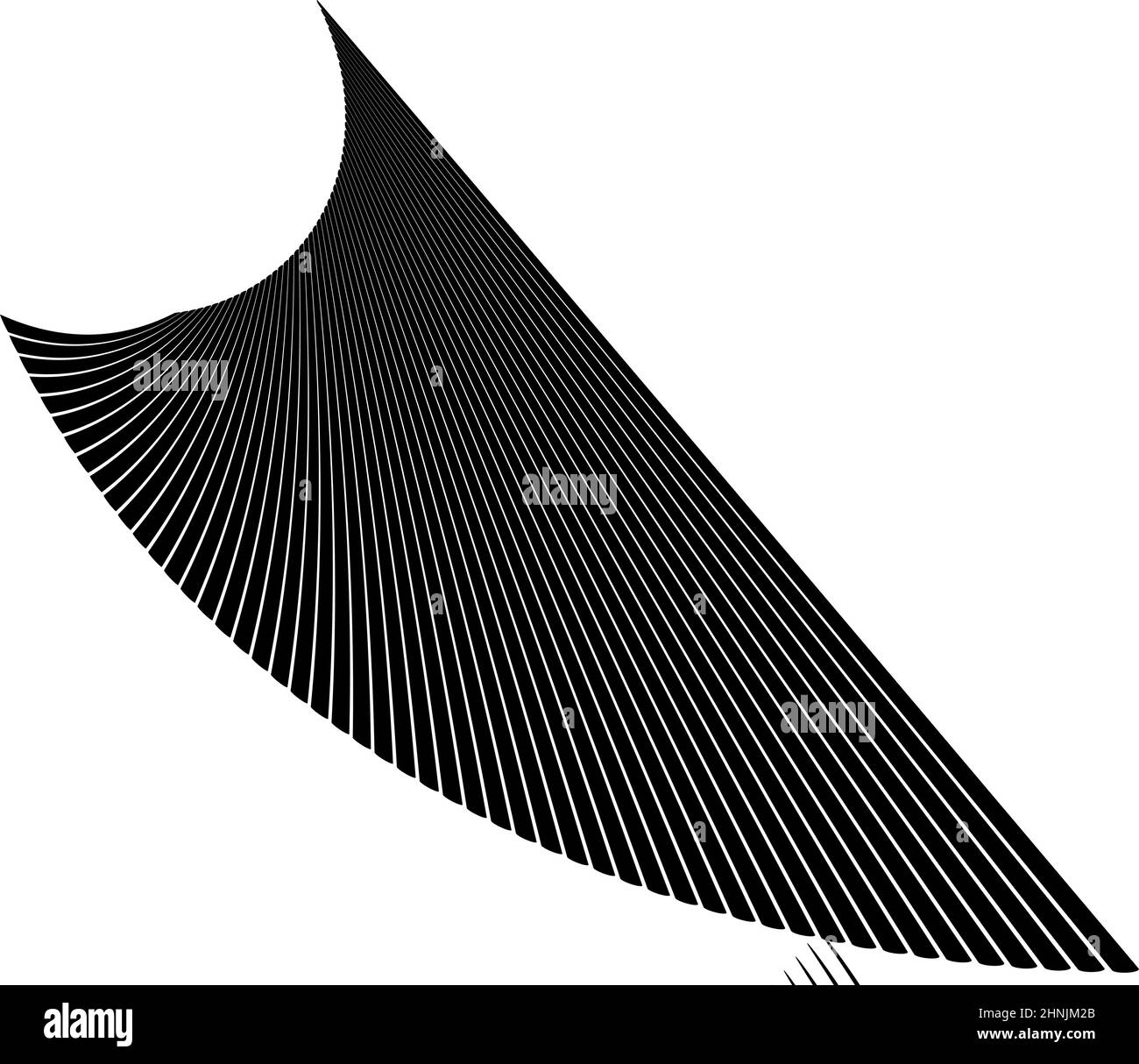 Wellige, winkende, kurvige Parallellinien. Gewellte, quellige Streifen – Vektorgrafik, Clip-Art-Grafiken Stock Vektor