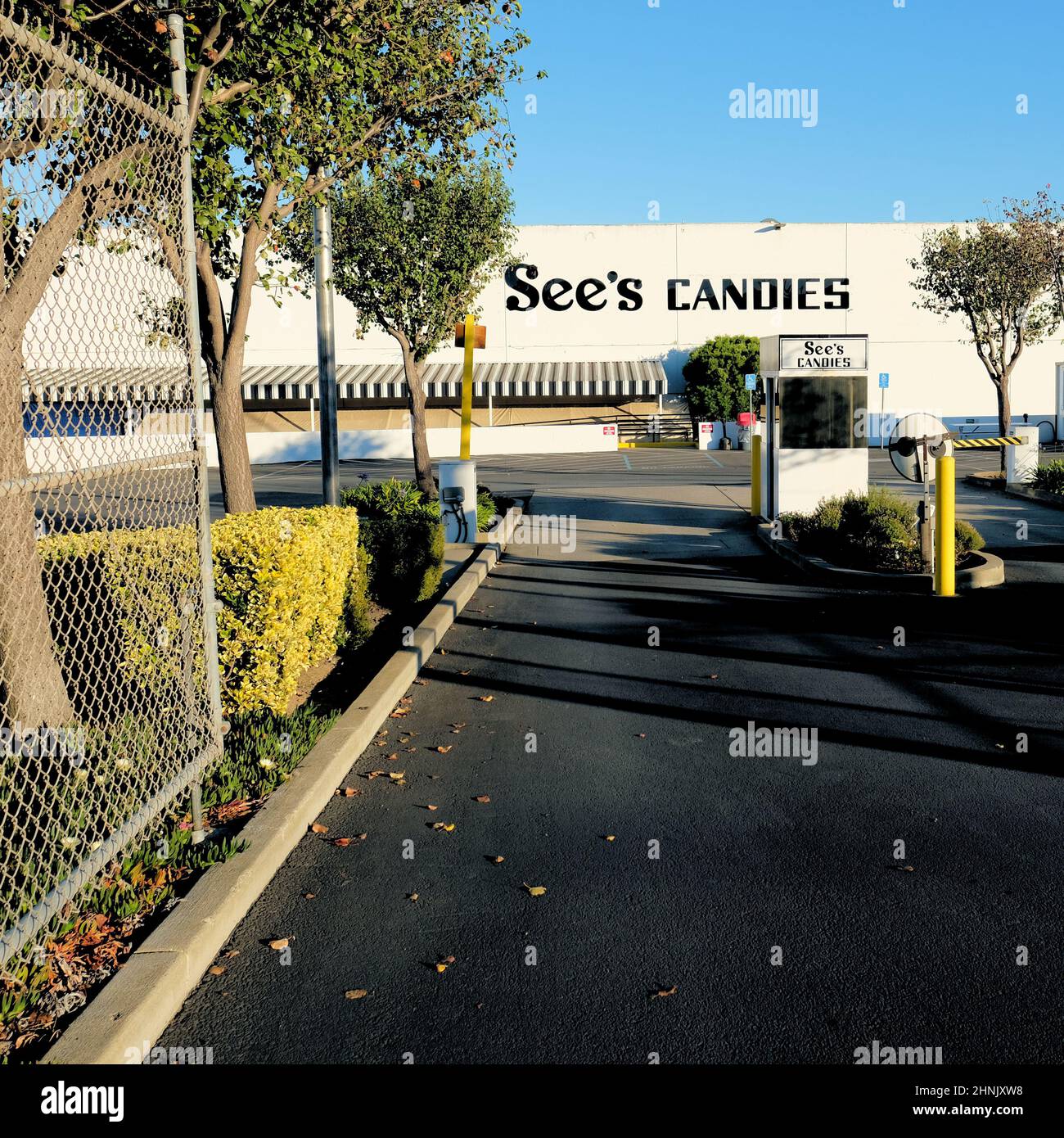See's Candies Büros und Vertriebszentrum in San Francisco, Kalifornien; amerikanischer Hersteller und Vertreiber von Schokolade und Süßigkeiten. Stockfoto