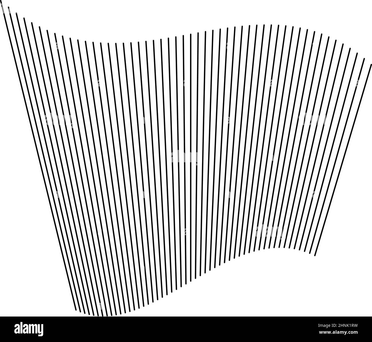 Wellige, winkende, kurvige Parallellinien. Gewellte, quellige Streifen – Vektorgrafik, Clip-Art-Grafiken Stock Vektor