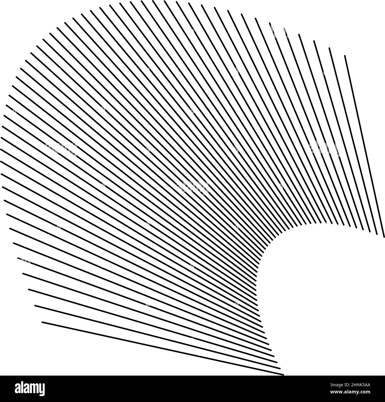 Wellige, winkende, kurvige Parallellinien. Gewellte, quellige Streifen – Vektorgrafik, Clip-Art-Grafiken Stock Vektor