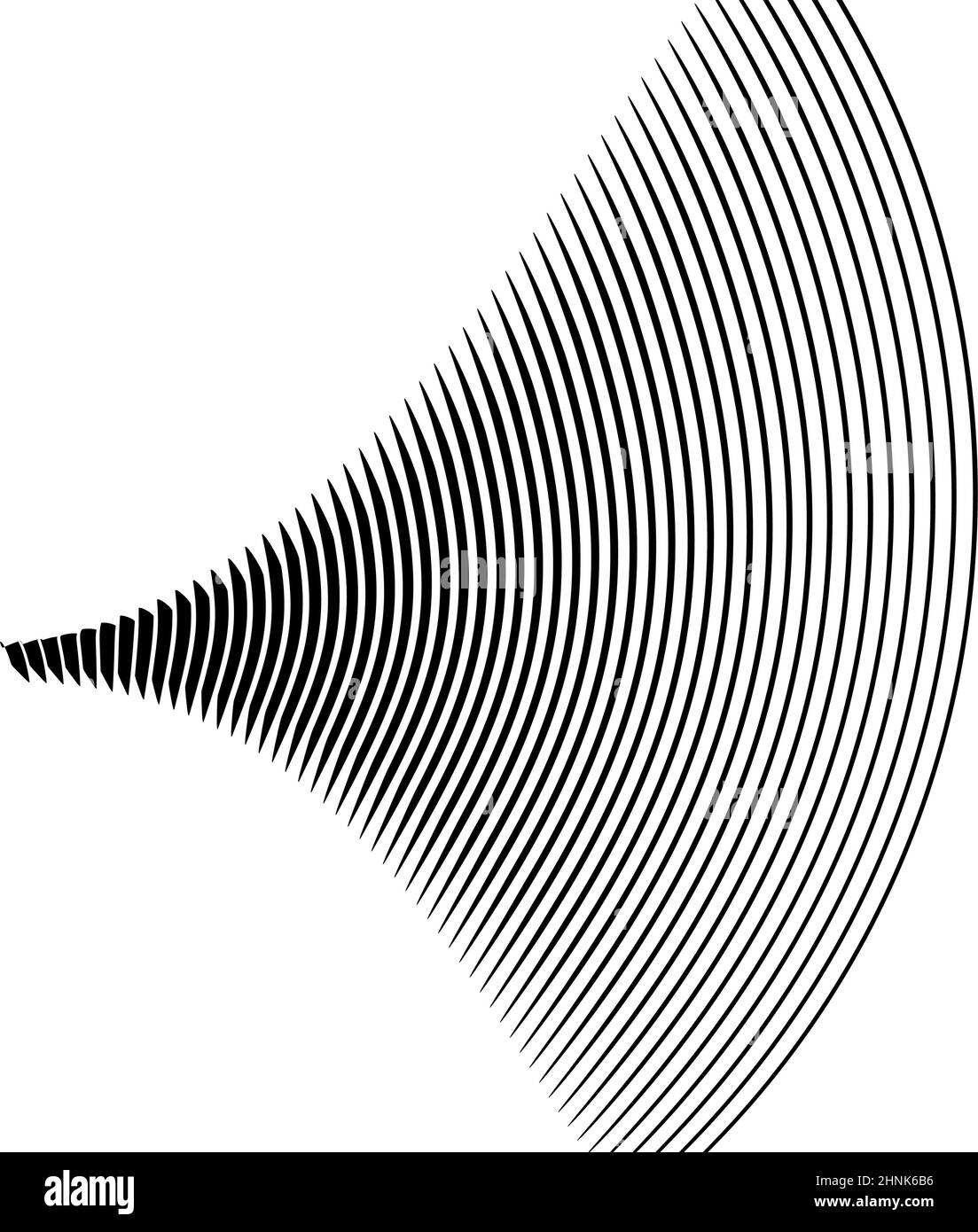 Wellige, winkende, kurvige Parallellinien. Gewellte, quellige Streifen – Vektorgrafik, Clip-Art-Grafiken Stock Vektor