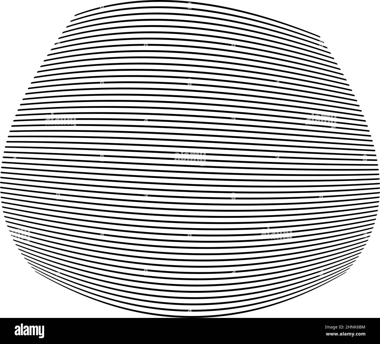 Wellige, winkende, kurvige Parallellinien. Gewellte, quellige Streifen – Vektorgrafik, Clip-Art-Grafiken Stock Vektor