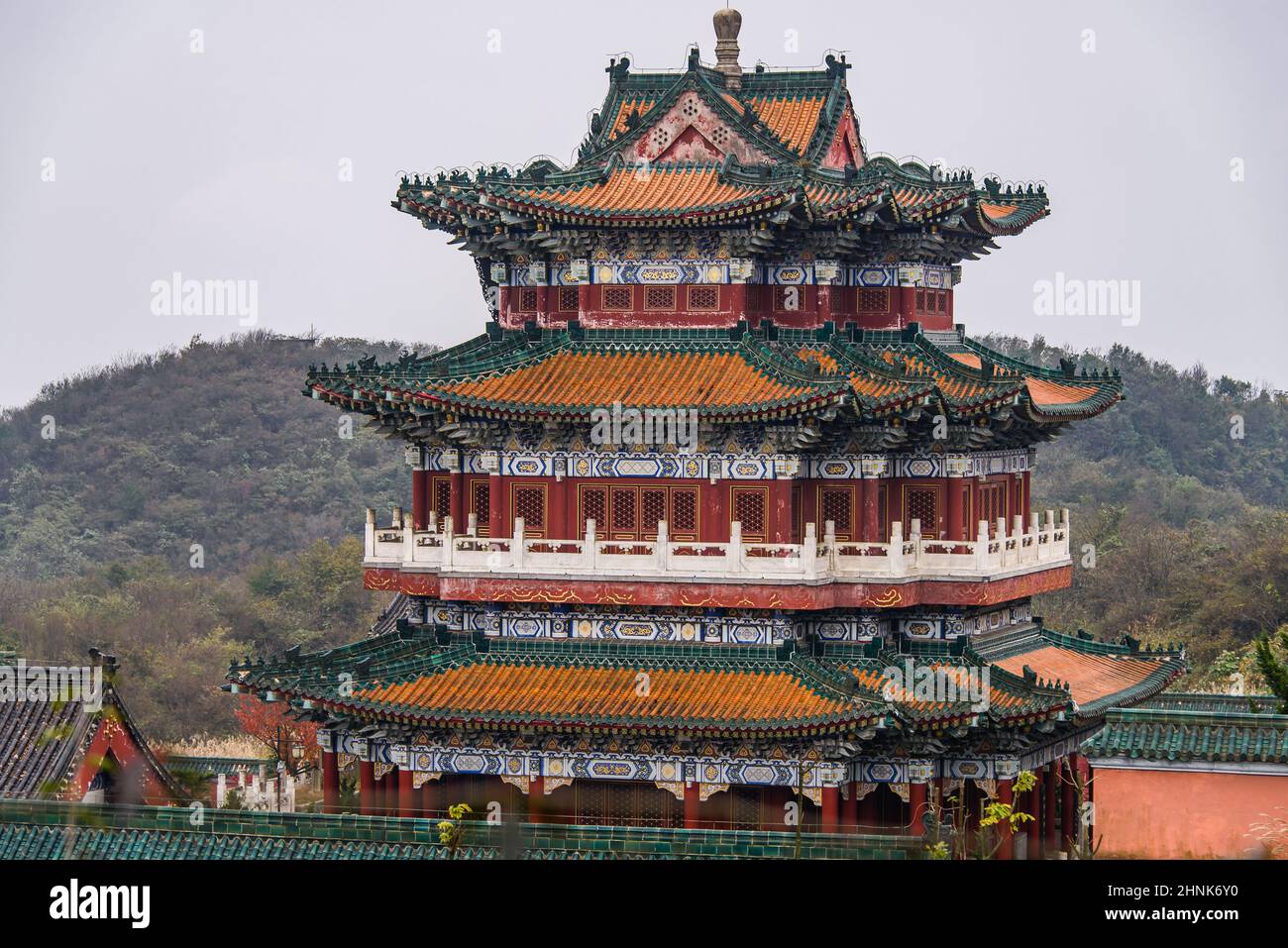 Tempel Von Tianmenshan Stockfoto