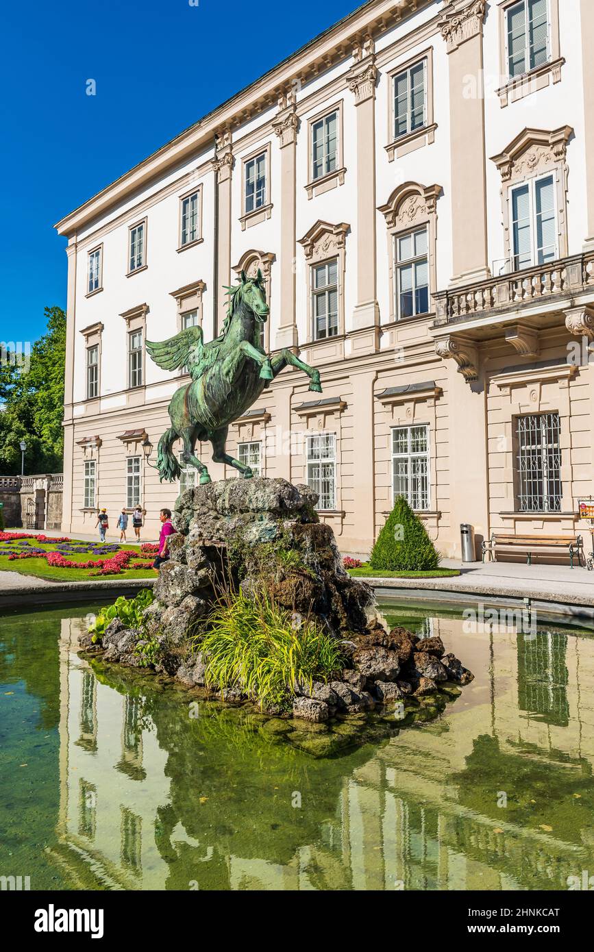 Brunnen in Mirabell Gardens Stockfoto