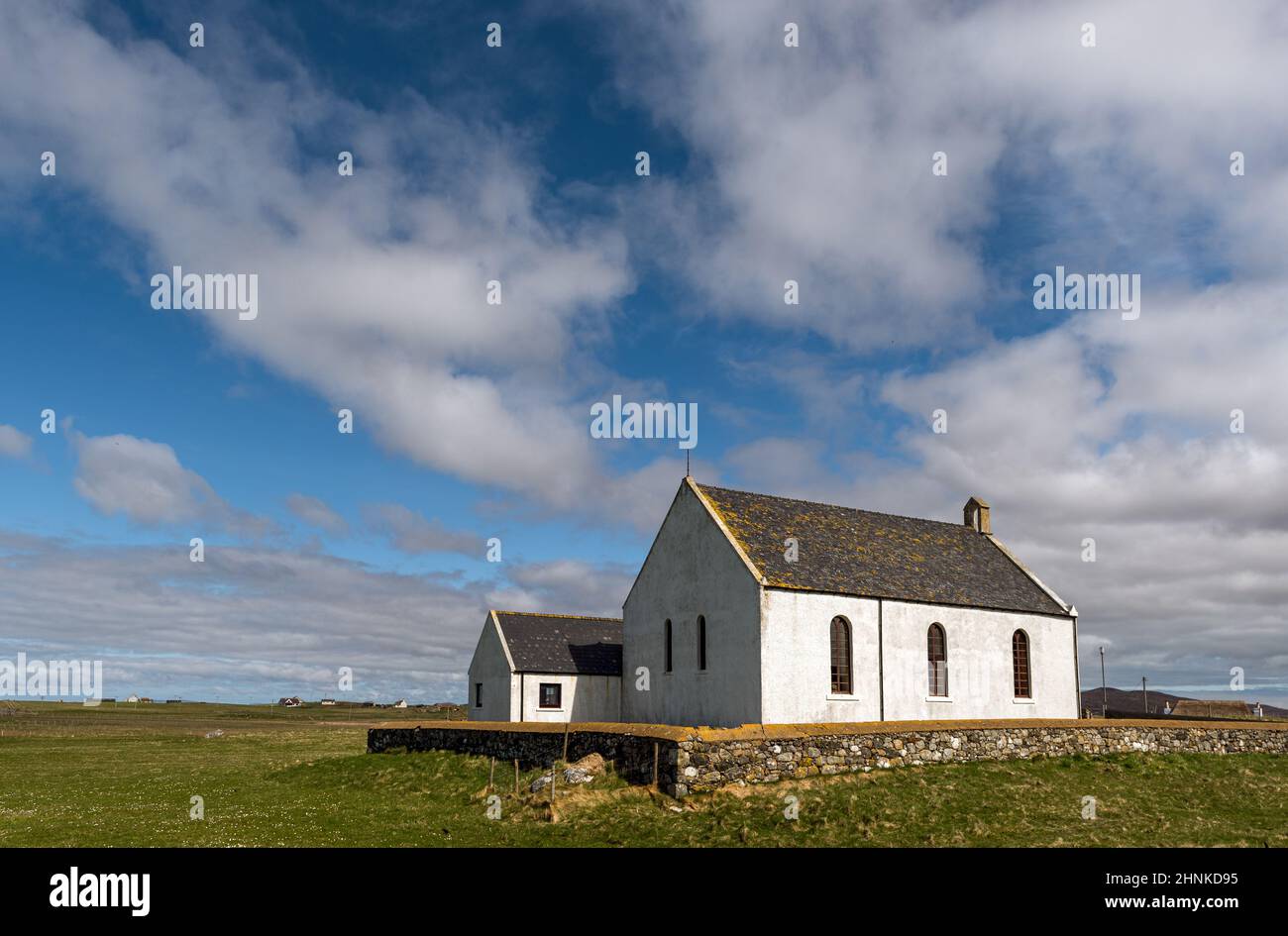 Howmore Church auf der Äußeren Hebridischen Insel in South Uist Stockfoto