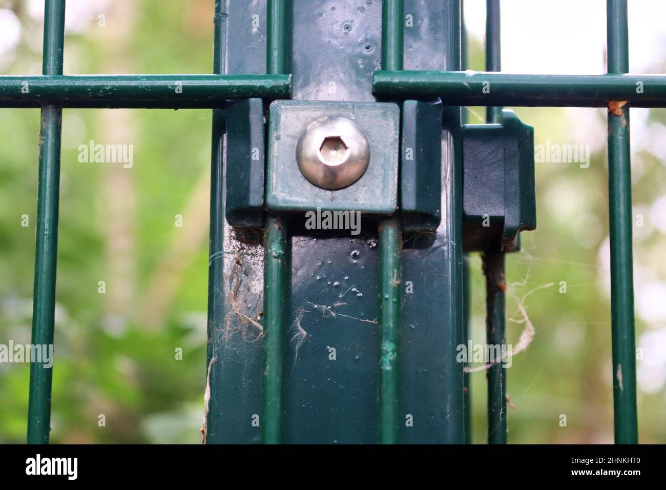 Detaillierte Nahaufnahme auf Metall- und Stahloberflächen. Stockfoto