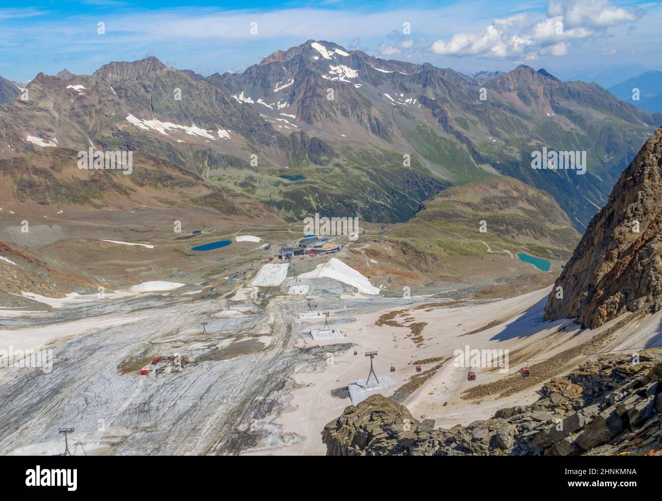 Stubaier Gletscher Stockfoto