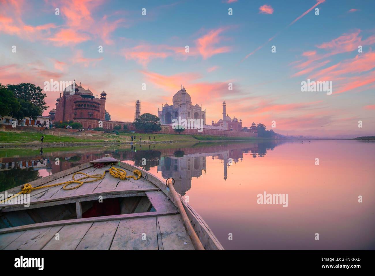 Taj Mahal in Agra, Indien Stockfoto