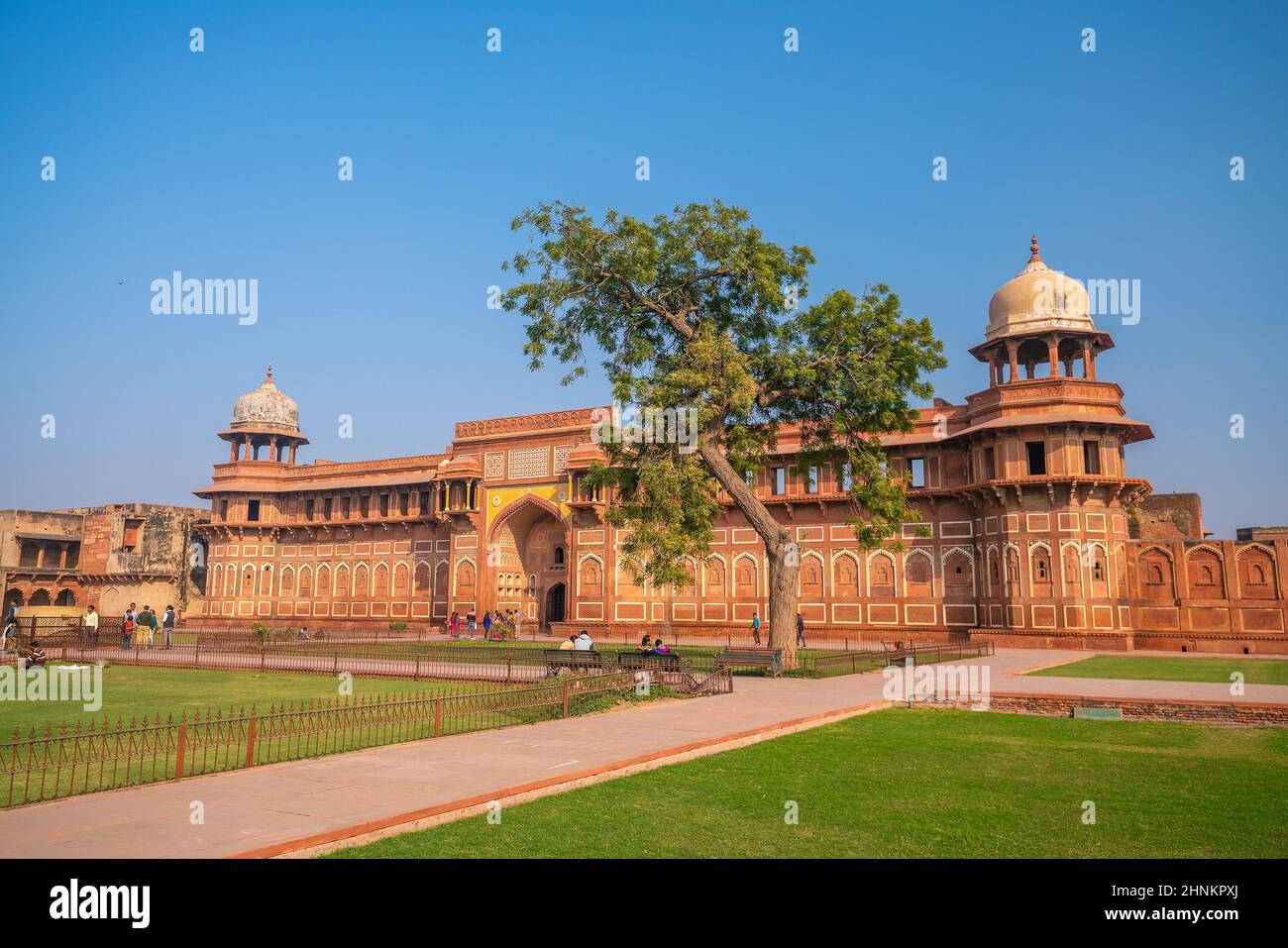 Kulturerbe Agra Fort (oder Red Fort), Indien Stockfoto