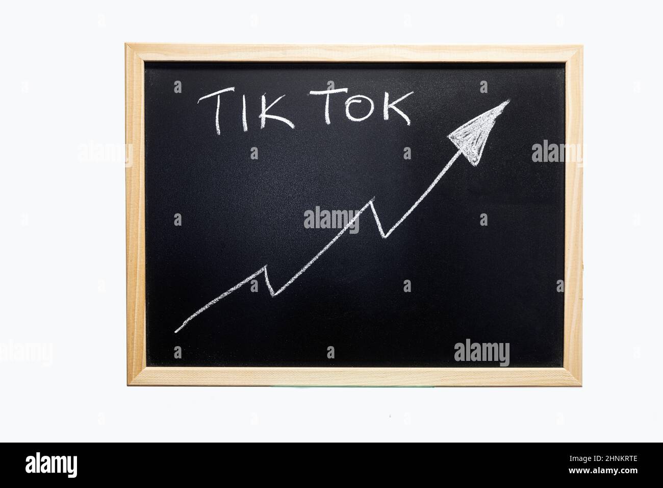 TIK Tok Wachstumstrend Stockfoto