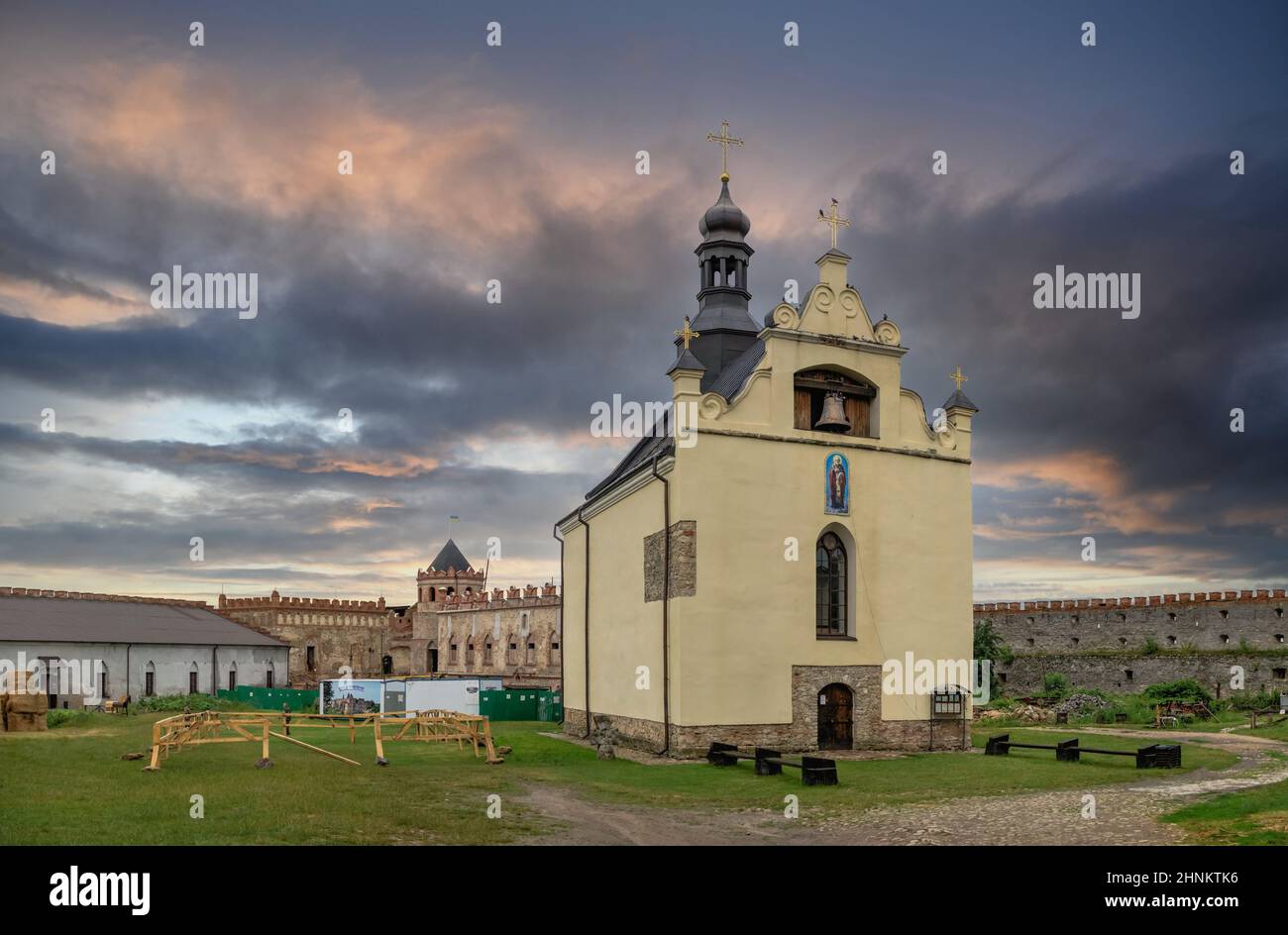 St. Nikolaus Kirche in Medzhybish Festung, Ukraine Stockfoto