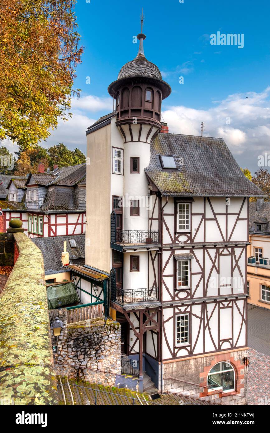 Ein altes Haus in der Innenstadt von Wetzlar, Hessen, Deutschland Stockfoto