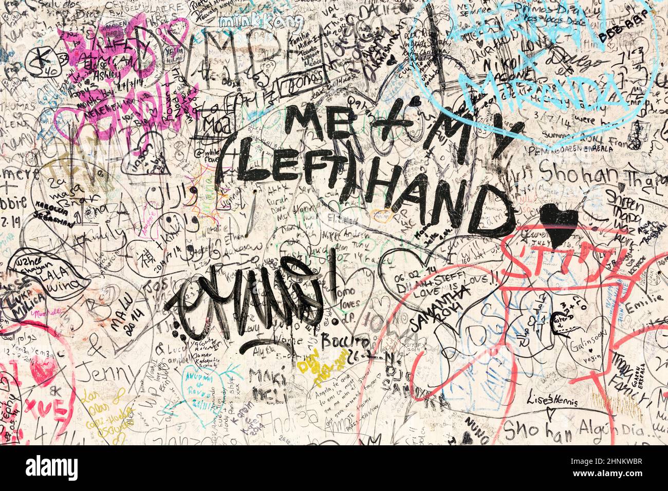 Paris - Pont de l'Archeveche Stockfoto