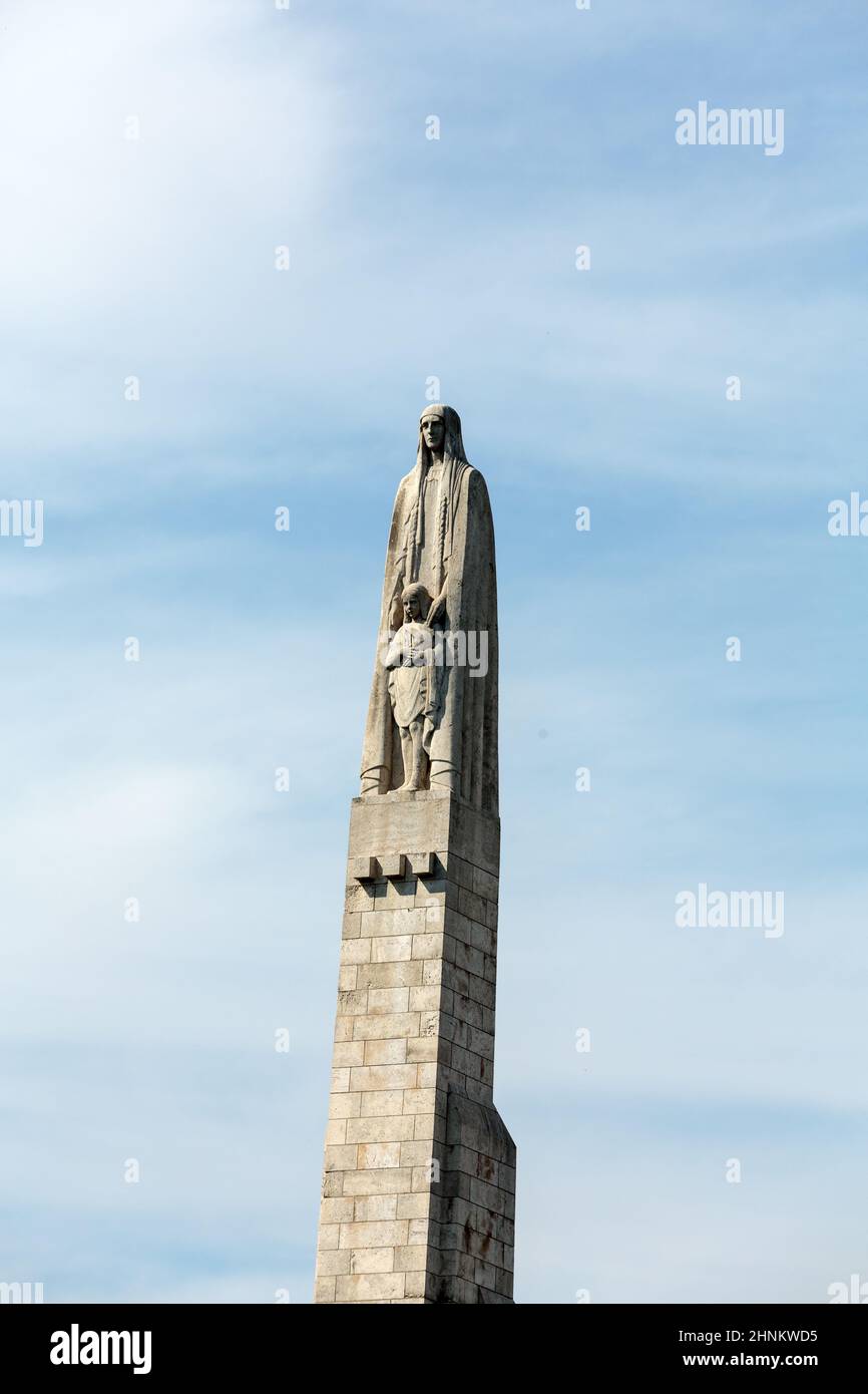 Paris - Statue des Heiligen Genevieve Stockfoto