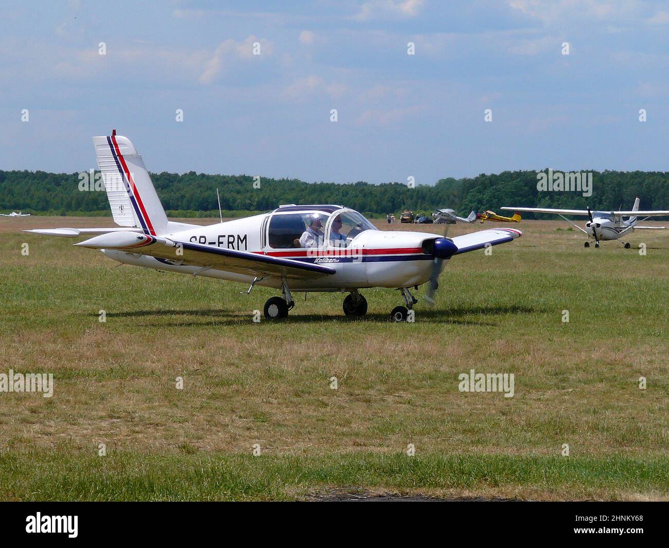 Leichtes PZL-Wilga-Flugzeug, Stockfoto