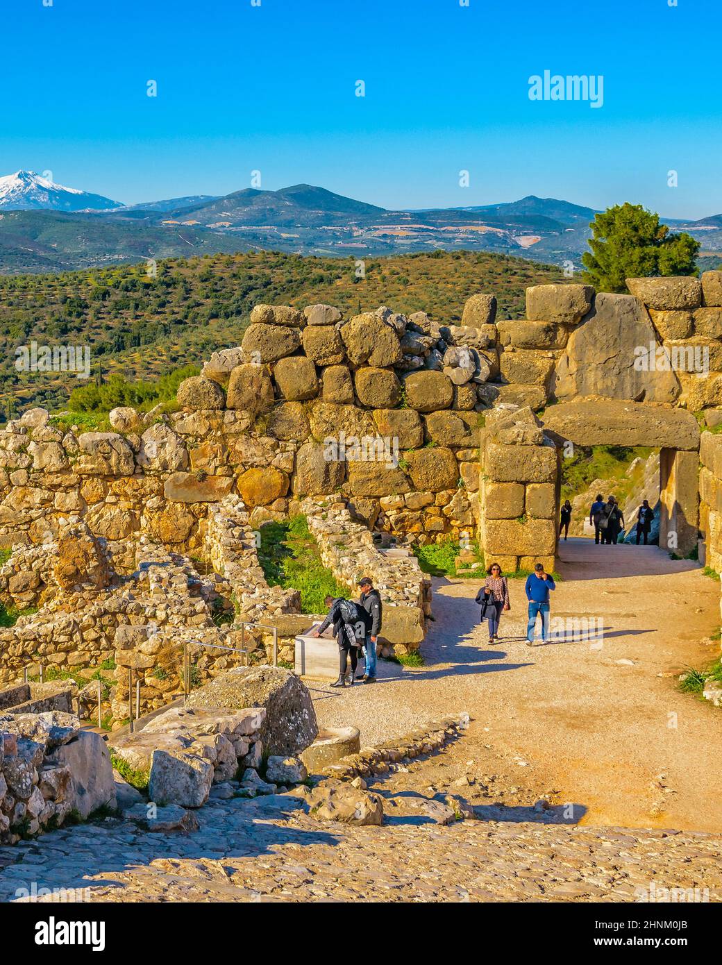 Mykene, Peloponnes, Griechenland Stockfoto