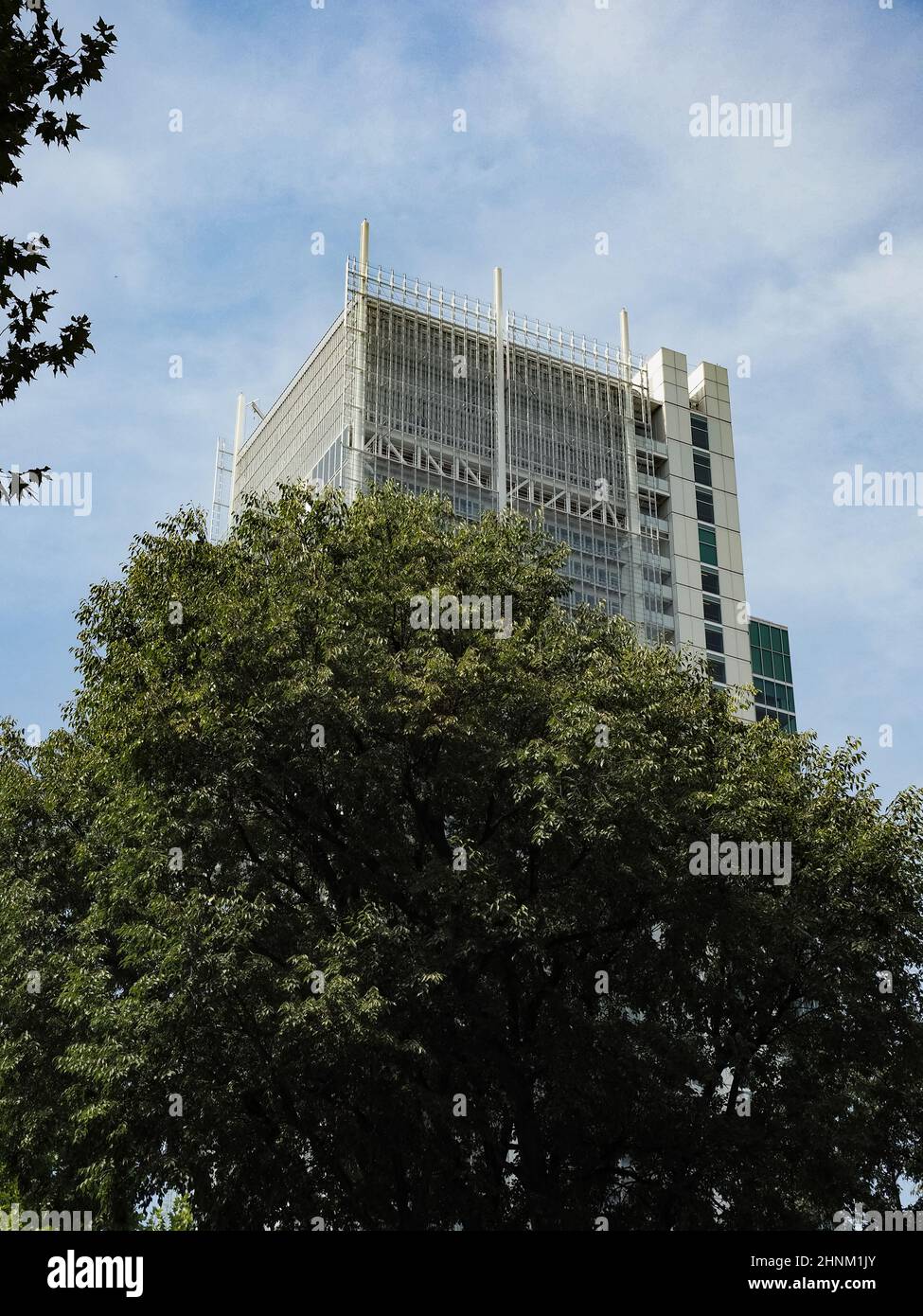 Intesa San Paolo Wolkenkratzer in Turin Stockfoto