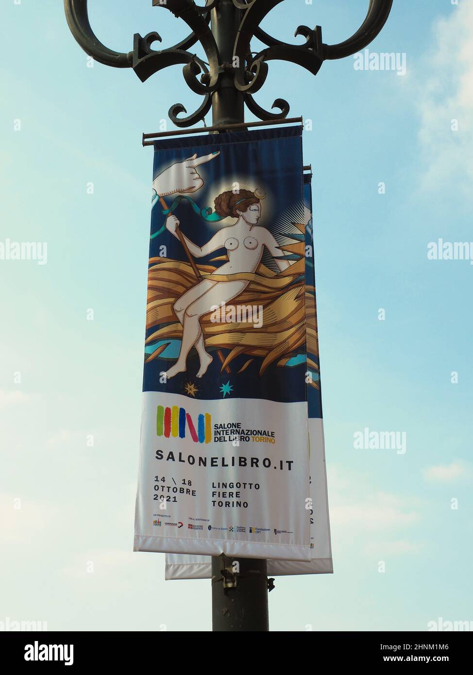 Salone Libro (Übersetzung Buchmesse) in Turin Stockfoto