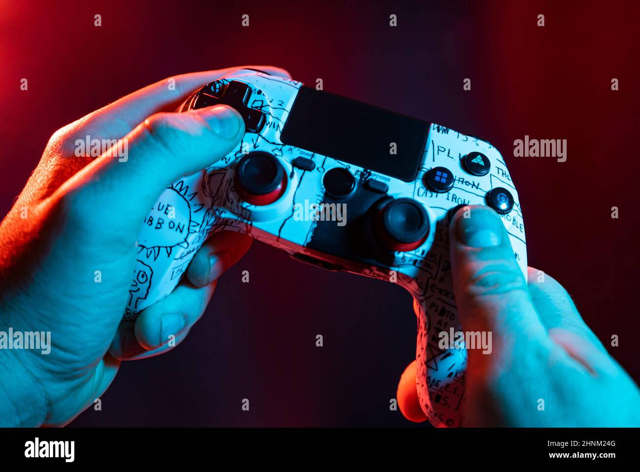 Joystick in Hand 5 Stockfoto