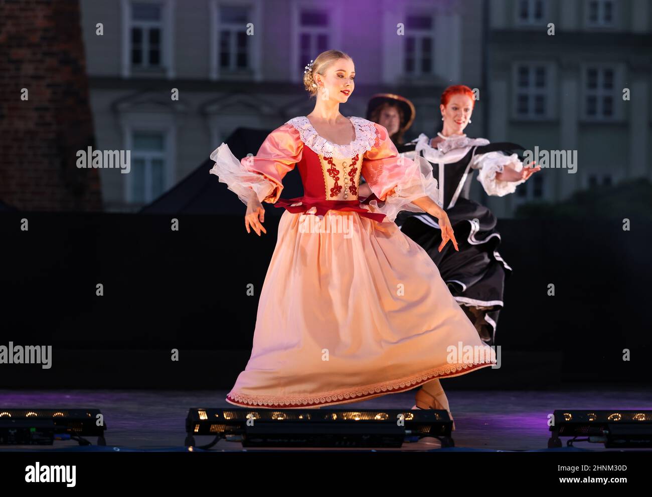 Krakau, Polen - 22nd Cracovia Danza Court Dance Festival Stockfoto