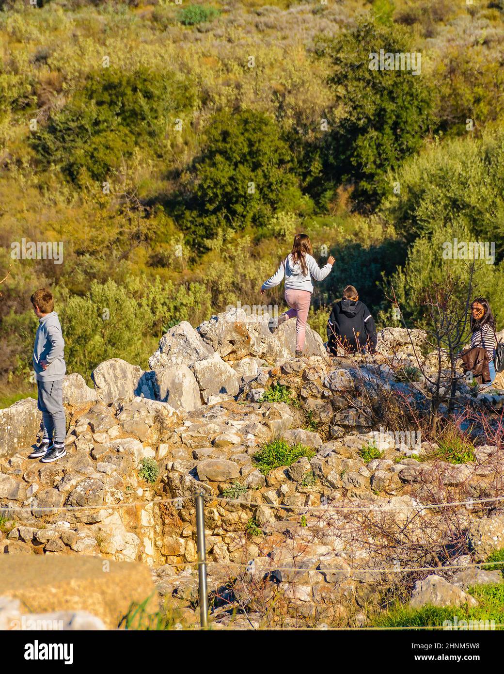 Mykene, Peloponnes, Griechenland Stockfoto