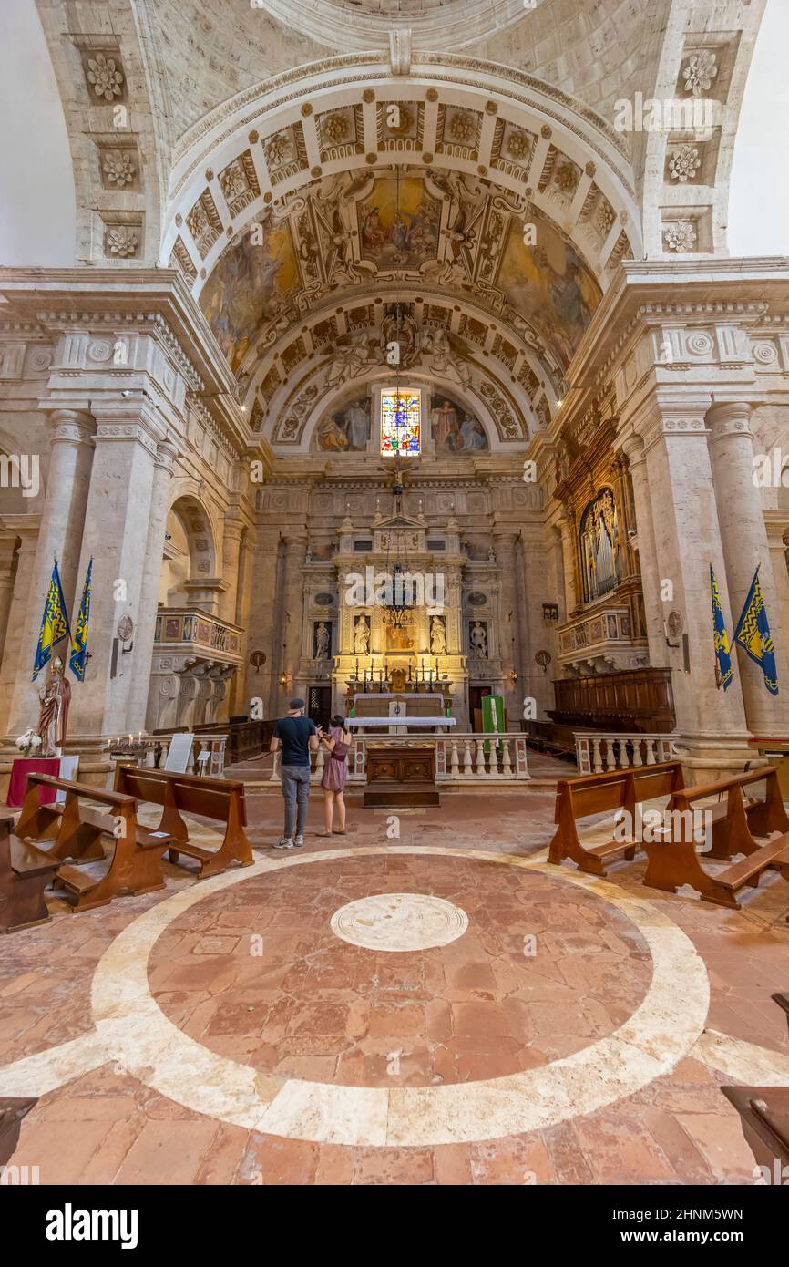 San Biagio Kirche in Montepulciano, Toskana, Italien Stockfoto