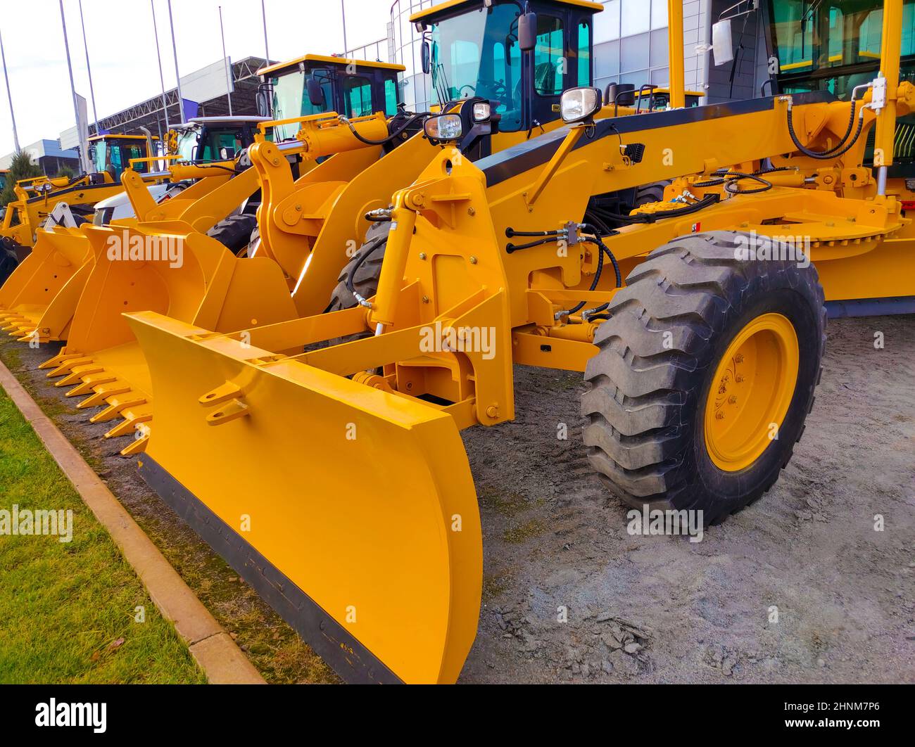 Der neue moderne Bagger in Kiew, Ukraine Stockfoto