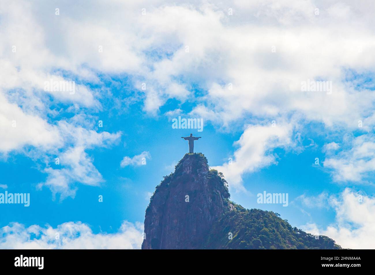 Cristo Redentor auf dem Corcovado Rio de Janeiro Brasilien. Stockfoto