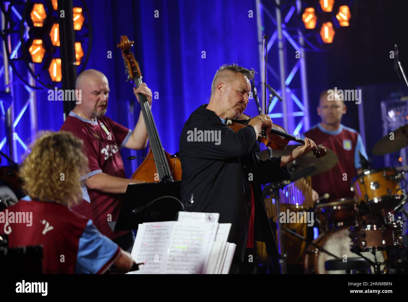 Nigel Kennedy live bei der Ausgabe 26rd des Summer Jazz Festivals in Krakau Stockfoto