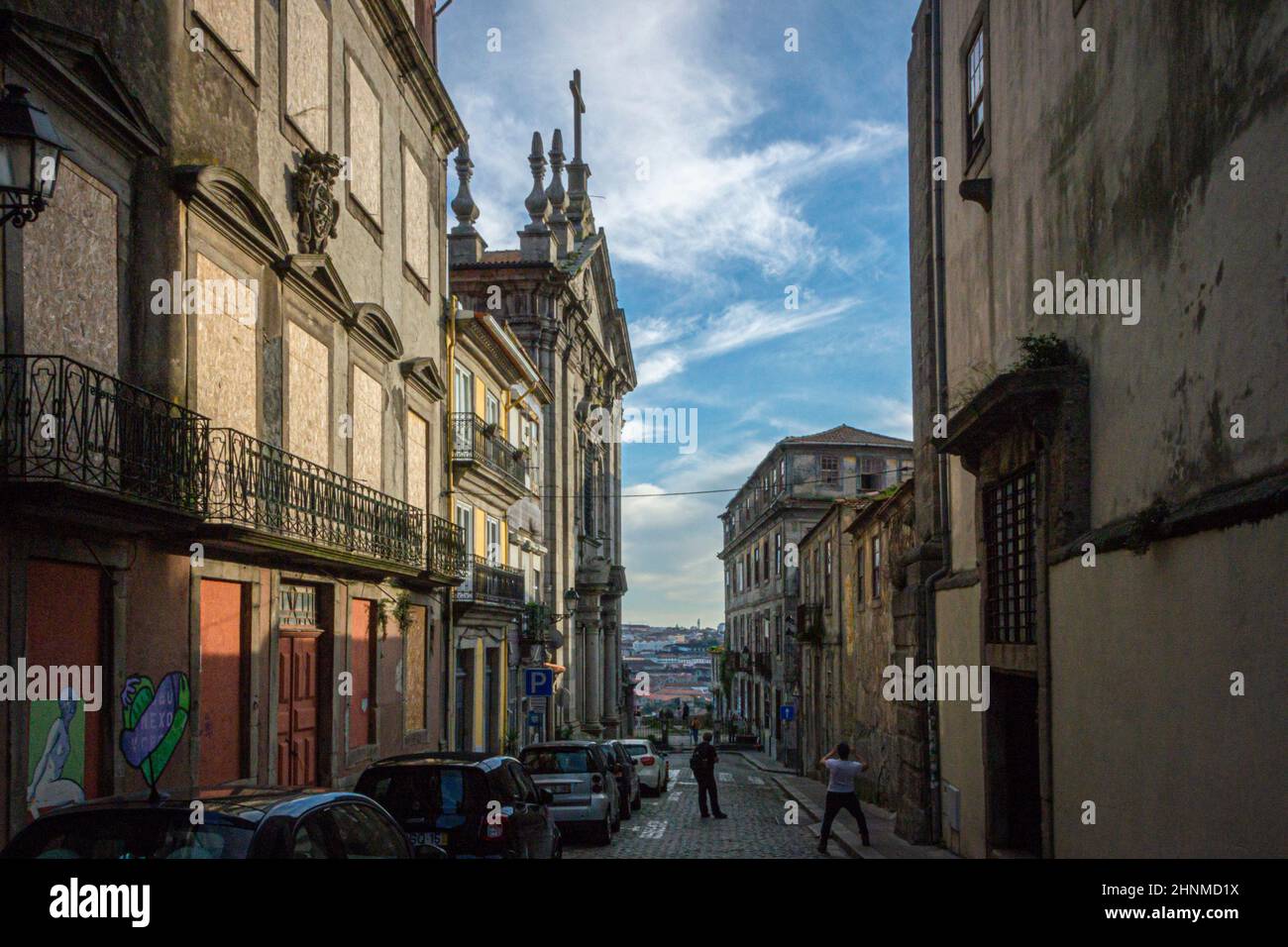 Altes Gebäude in Porto, Portugal Stockfoto