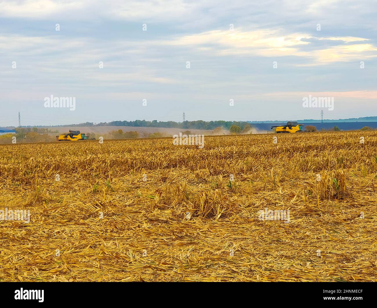 Ernte Kompain Maschinen. Stockfoto