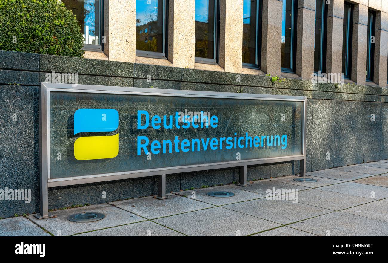 Geschäftsstelle Der Deutschen Rentenversicherung, Berlin Stockfoto